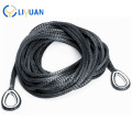 Synthetic electric winch rope for car